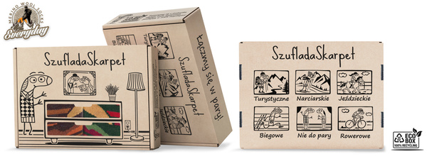 Zestaw skarpet trekkingowych w pudełku - TRE18 