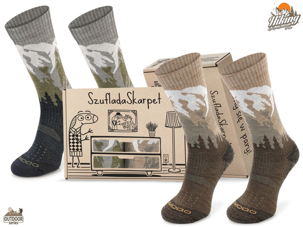 Zestaw skarpet trekkingowych w pudełku - TRE19