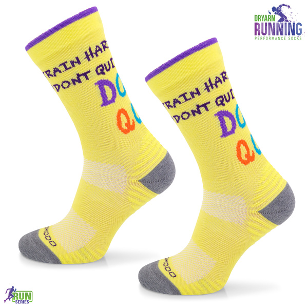 Termoaktywne skarpety do biegania Comodo RUN 15 Running DryMotion - Flash Yellow