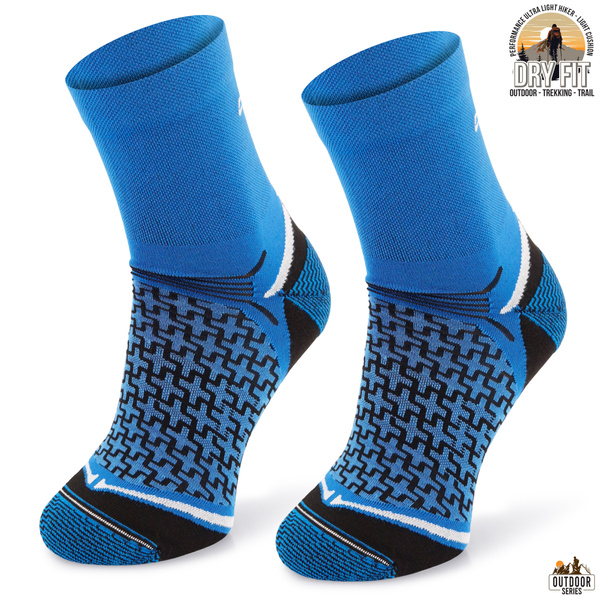 Letnie skarpety trekkingowe TREUL03 - niebieskie