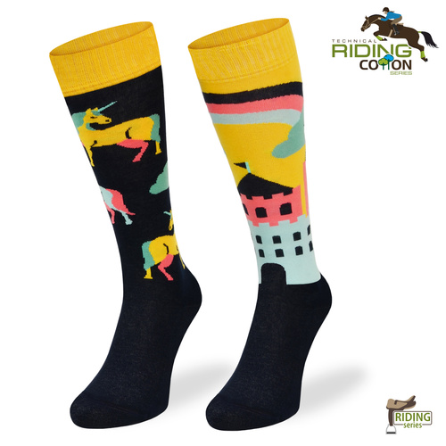 Podkolanówki jeździeckie – Jednorożec, Tęczowy Zamek