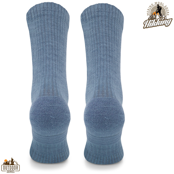 Skarpety trekkingowe TRE20 - 38% wełny merino - jasnoniebieski