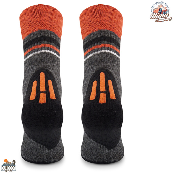 Skarpety trekkingowe TRE28 ClimaComfort TRAIL PRO - pomarańczowo/szare