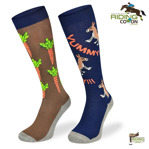 Podkolanówki jeździeckie – Osiołek, Marchewki, Yummy