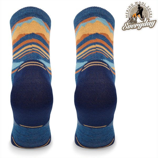 Skarpety trekkingowe TRE18 Everyday Merino - niebieski zachód słońca