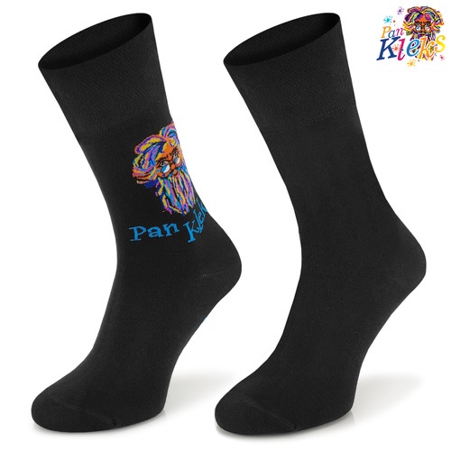 Bawełniane skarpetki na licencji "Pan Kleks" - czarne