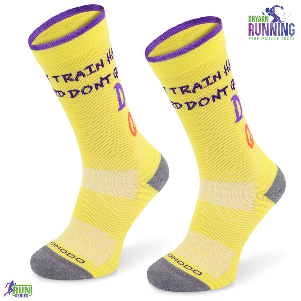 Termoaktywne skarpety do biegania Comodo RUN 15 Running DryMotion - Flash Yellow