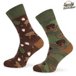 Zestaw 2 par skarpetek myśliwskich w pudełku prezentowym DZIKI