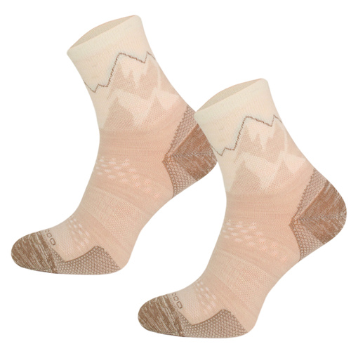 Skarpety trekkingowe TRE29 All Trail Hiker Thin Merino i Alpaka - beżowe