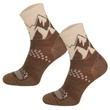 Skarpety trekkingowe TRE29 All Trail Hiker Thin Merino i Alpaka - brązowy