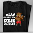 Koszulka bawełniana T-shirt nadruk IMIĘ - NAJWIĘKSZY DZIK NA SIŁCE