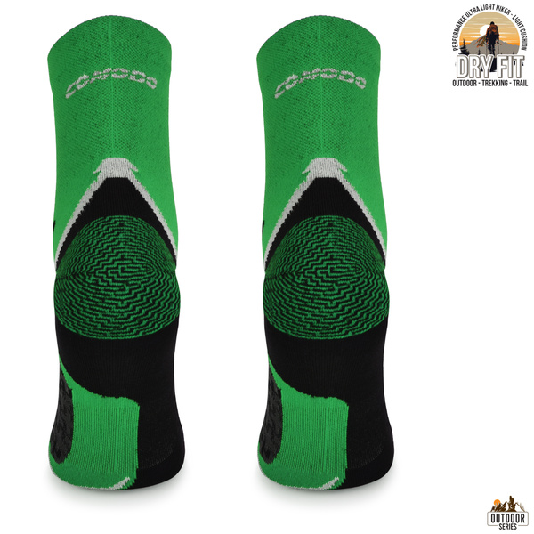 Letnie skarpety trekkingowe TREUL03 - zielone