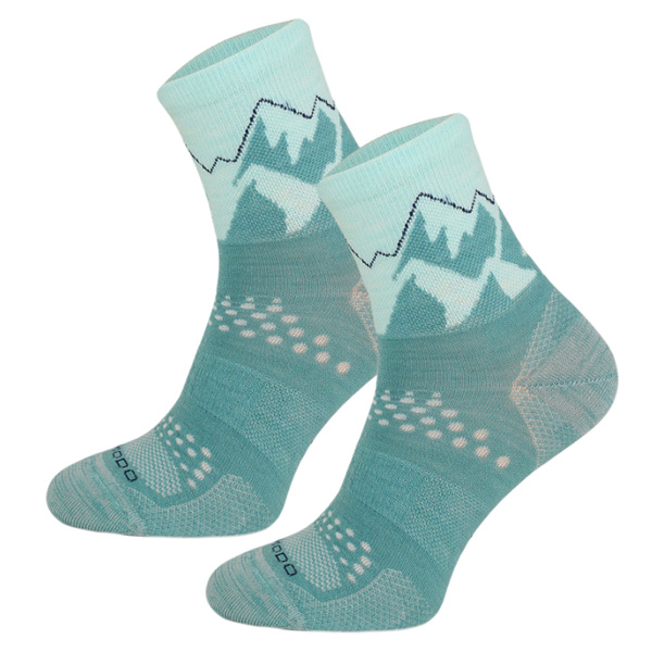 Skarpety trekkingowe TRE29 All Trail Hiker Thin Merino i Alpaka - jasno zielony
