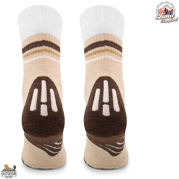 Skarpety trekkingowe TRE28 ClimaComfort TRAIL PRO - biało/beżowe