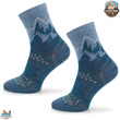 Skarpety trekkingowe TRE29 All Trail Hiker Thin Merino i Alpaka - niebieskie