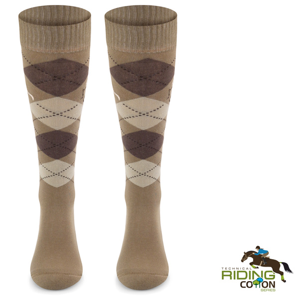 Podkolanówki jeździeckie SPDJ – w romby