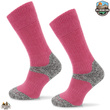 Grube zimowe skarpety trekkingowe TRE9 - różowe