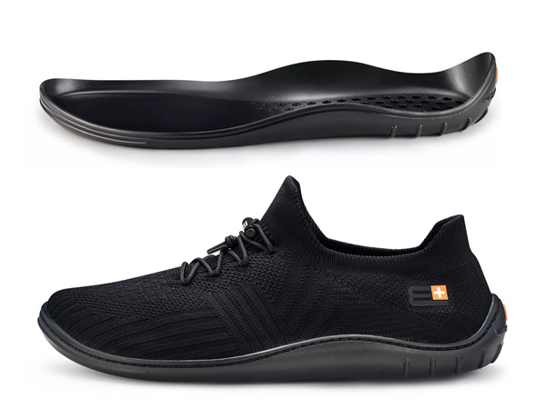 Buty męskie Brubeck Merino Barefoot - czarno/czarne r.44