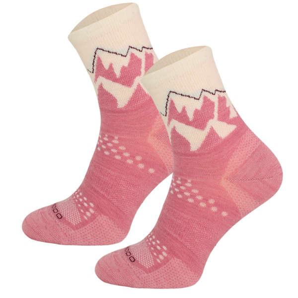 Skarpety trekkingowe TRE29 All Trail Hiker Thin Merino i Alpaka - różowy