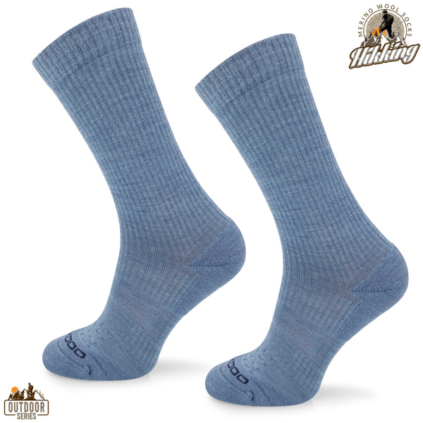 Skarpety trekkingowe TRE20 - 38% wełny merino - jasnoniebieski