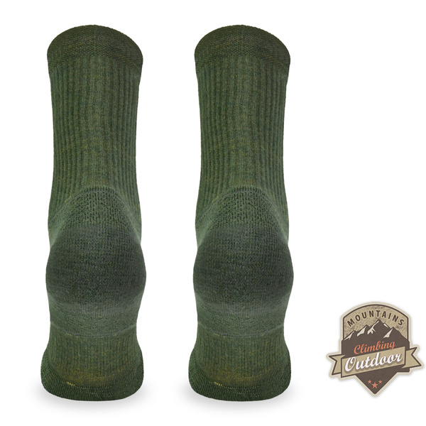 Skarpety TRE7 khaki – 50% merino + Climayarn
