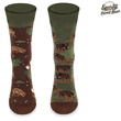 Zestaw 2 par skarpetek myśliwskich w pudełku prezentowym DZIKI