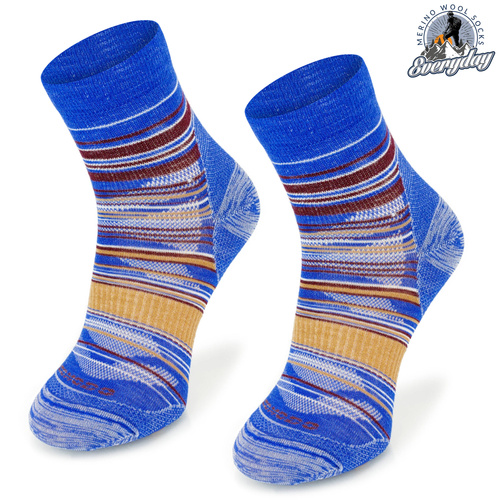 Skarpety trekkingowe TRE21 light weight quarter - niebieskie