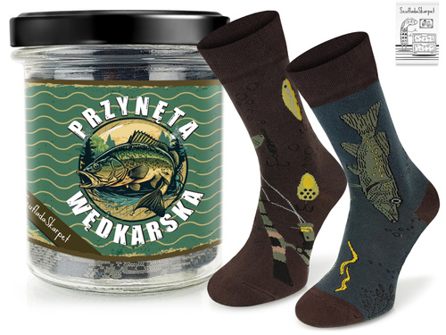 Zestaw prezentowy w słoiku - przynęta wędkarska