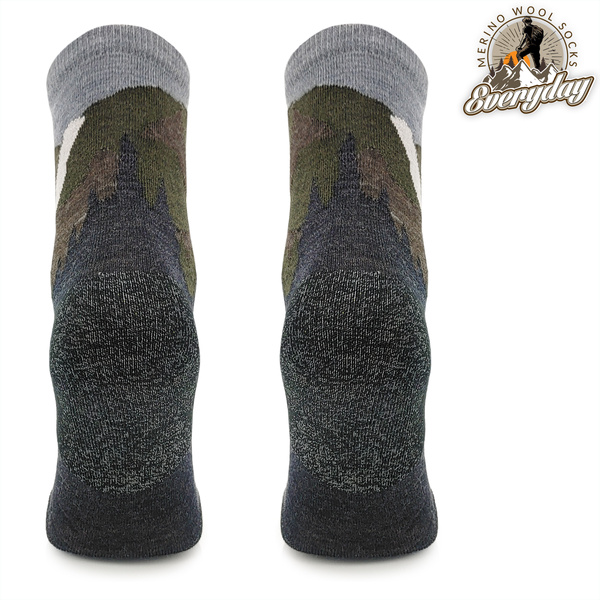 Zestaw skarpet trekkingowych TRE18 Everyday Merino - szare góry / 2 PAK
