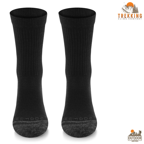 Skarpety trekkingowe TRE31 ClimaControl z wełną merino - czarne
