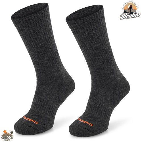 Skarpety trekkingowe COMODO TRE12 - 70% merino - ciemnoszare