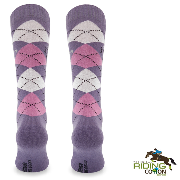 Podkolanówki jeździeckie SPDJ – w romby