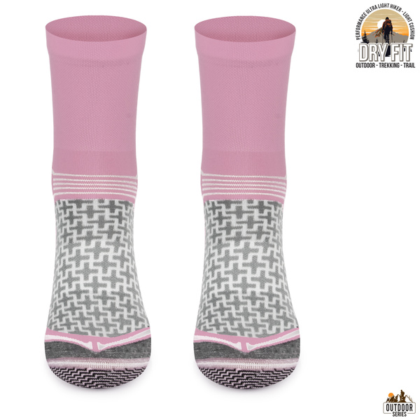 Letnie skarpety trekkingowe TREUL03 - różowe