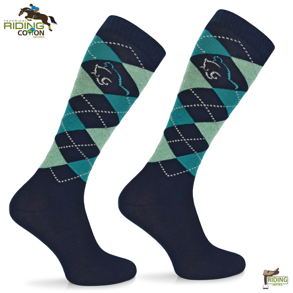 Zestaw podkolanówek SPDJC w pudełku - romby