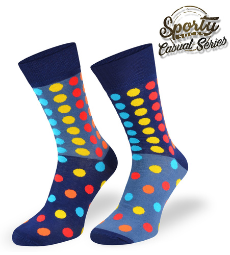 Kolorowe skarpetki – Kropki multi