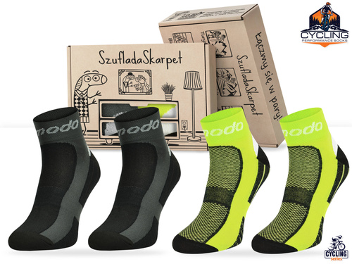 Zestaw skarpetek rowerowych w pudełku - STB