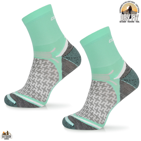 Cletnie skarpety trekkingowe TREUL03 - miętowe