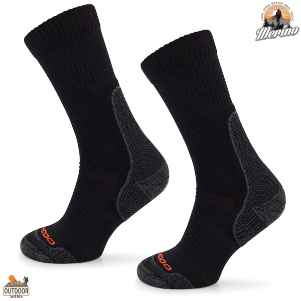 Skarpety trekkingowe COMODO TRE12 - 70% merino - czarne