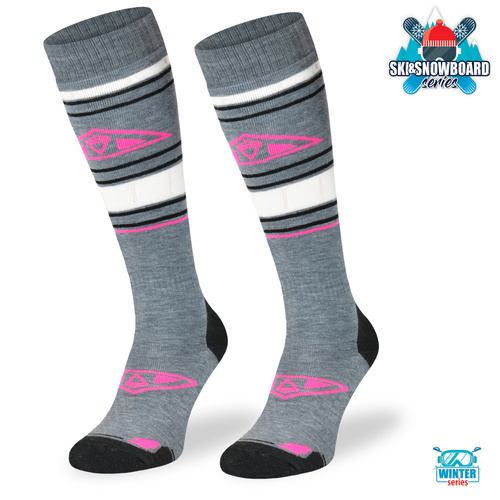 Snowboardowe skarpety COMODO STS1 szare – merino