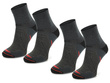 Zestaw skarpet trekkingowych TREUL02 - 70% merino - grafitowe / 2 PAK