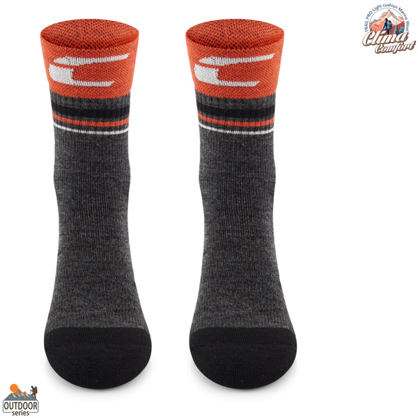 Skarpety trekkingowe TRE28 ClimaComfort TRAIL PRO - pomarańczowo/szare