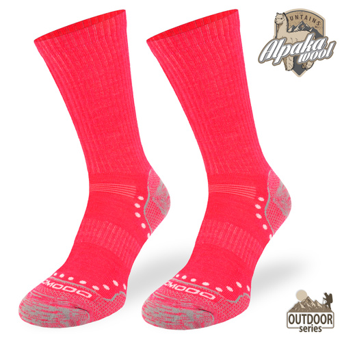 Skarpety trekkingowe STAL – różowe