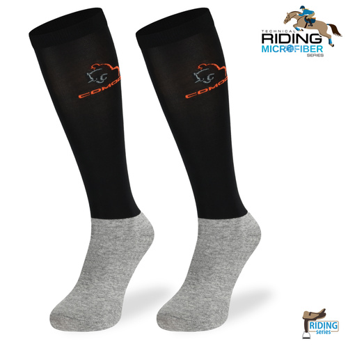 Podkolanówki jeździeckie SPJM – czarne