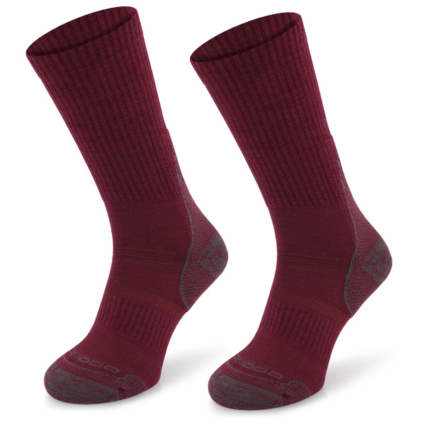 Skarpety trekkingowe COMODO TRE12 - 70% merino - bordowe
