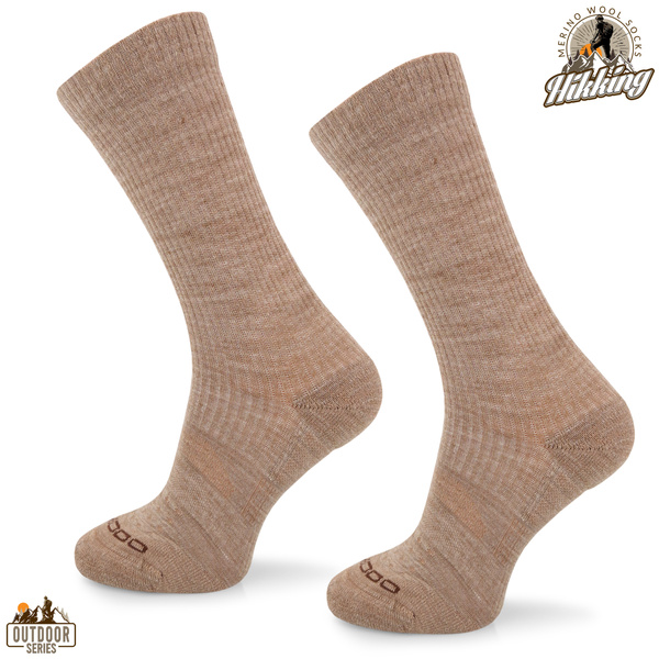 Skarpety trekkingowe TRE20 - 38% wełny merino - beżowy