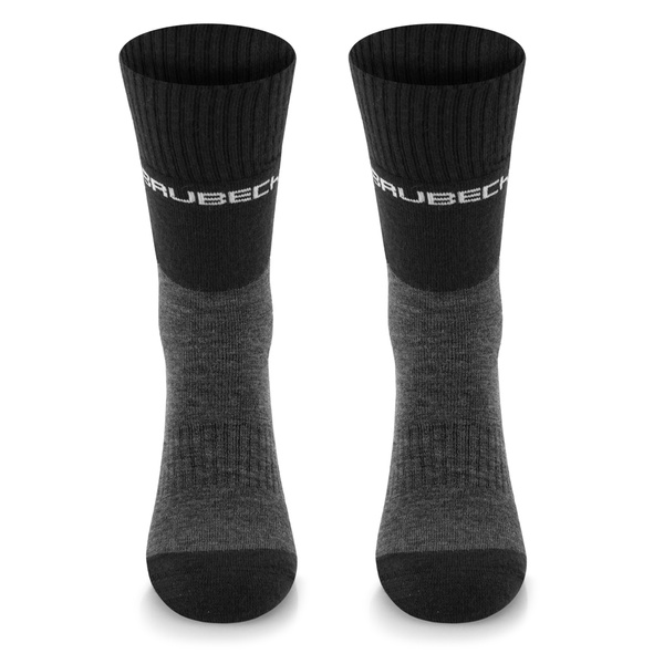 Skarpety damskie BRUBECK Trekking Merino - grafitowo-fuksjowe