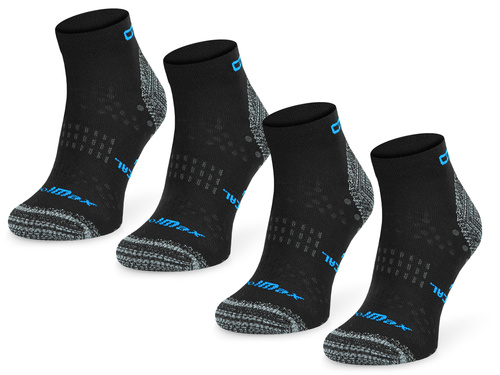 Zestaw technicznych skarpetek biegowych RUN5 - czarne / 2 PAK