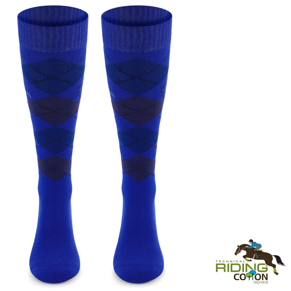 Podkolanówki jeździeckie SPDJ – w romby