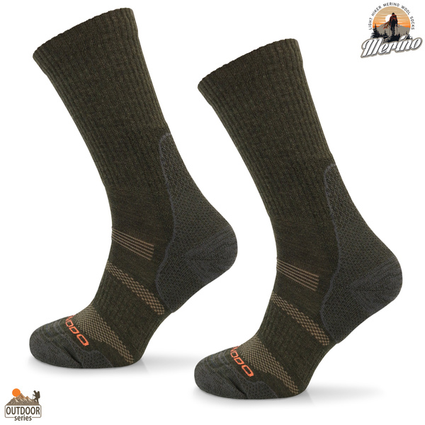 Skarpety trekkingowe COMODO TRE12 - 70% merino - khaki
