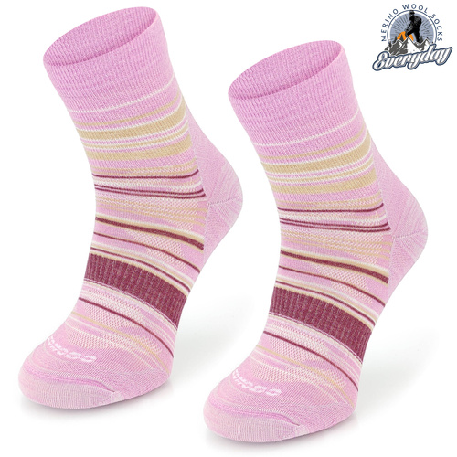 Skarpety trekkingowe TRE21 light weight quarter - różowe